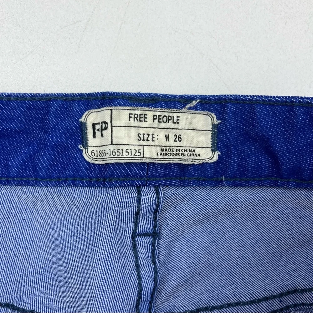 Free People Electric Blue Ombre Skinny Jeans - Picture 7 of 9